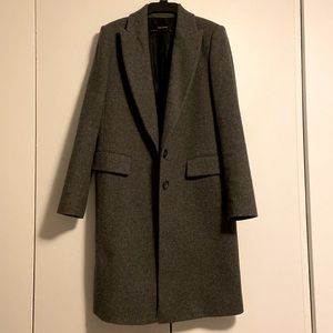LIKE NEW Zara Trench Coat Grey XS Small 0 2